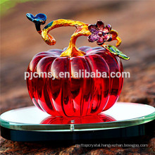 2015 Colorful Pumpkin Crystal Perfume Bottle,Crystal Perfume Bottle for cars